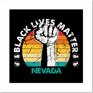 Nevada black lives matter political protest Posters and Art